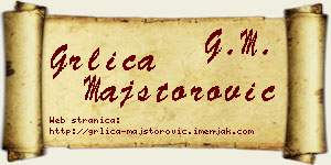 Grlica Majstorović vizit kartica